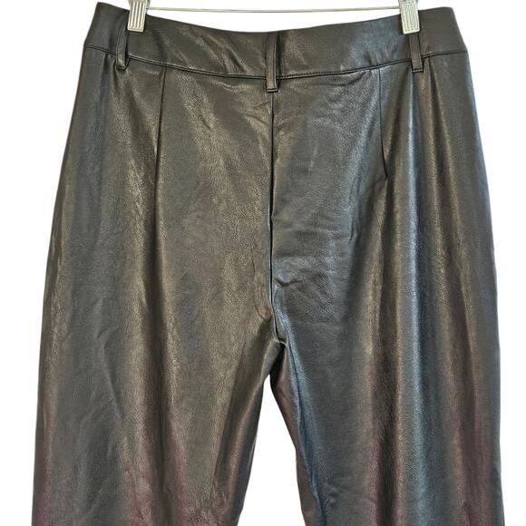 Commando Faux Leather Trousers Cropped Size L NEW High Rise Straight Leg Cropped - Picture 8 of 12